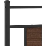 vidaXL Posteljni okvir brez vzmetnice hrast 90x200 cm inženirski les | Shoptok.si