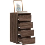 vidaXL Kutna komoda s ladicama smeđa boja hrasta 40x41x76 cm drveni | shoptok.hr