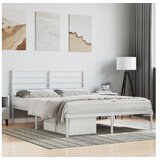 vidaXL Metalni okvir za krevet s uzglavljem bijeli 160x200 cm | shoptok.hr