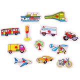  Drvene puzzle vozila 12 elemenata | shoptok.hr
