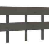 Maison Chic posteljno vzglavje - vzglavna omarica - nočna omarica sivo 138x3x81 cm trdna borovina, (21705541) | Shoptok.si