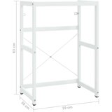  Kopalniški regal bel 59x38x83 cm železo, (20620110) | Shoptok.si