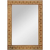 vidaXL Kopalniško ogledalo 50x70x2,5 cm trden mangov les in steklo | Shoptok.si