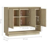 vidaXL komoda sonoma hrast 97x31x75 cm iverna plošča | Shoptok.si