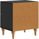  Noćni ormar 2 pcs Crna 43 x 34,5 x 48 cm Konstruirano drvo | shoptok.hr