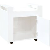 Kolica za radni stol sjajna bijela 60x45x60cm konstruirano drvo | Eponuda.ba