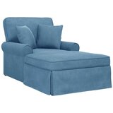  Ležaljka s suknjom Plava 91 x 157 x 91 cm Rebrasta tkanina | shoptok.hr