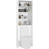 Ormarić za perilicu rublja visoki sjaj bijeli 64 x 24 x 190 cm | shoptok.hr