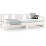  Izvlečna dnevna postelja bela trdna borovina 2x(90x200) cm, (20787884) | Shoptok.si