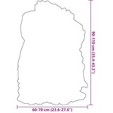  Navlaka za stolicu od islandske ovčje kože smeđa 70 x 110 cm | shoptok.hr