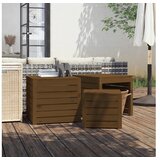  3-dijelni set vrtnih kutija boja meda od masivne borovine | shoptok.hr
