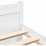  Okvir za krevet od masivne borovine bijeli 150 x 200 cm king | shoptok.hr