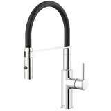 LENZ Armatura za pomivalno korito Nalu (Krom/Črna, Sijaj) | Shoptok.si