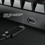 DELTACO GAMING Bežična Tipkovnica DK440R CRNA s RGB Osvjetljenjem - UK Raspored | shoptok.hr