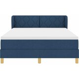  Krevet s opruga kutije s uzglavljem Plava 160 x 200 cm tkanina | shoptok.hr