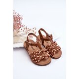 Boto Children's Velcro Sandals With Stripes Brown Sammy | ePonuda.com