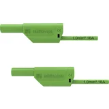 VSFK 8700 / 1 / 50 / GN varnostni merilni kabel 4 mm moški konektor 4 mm moški konektor 50.00 cm zelena 1 kos, (20423073)