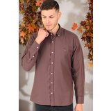 Dewberry G674 MEN'S SHIRT-PLAIN BROWN | shoptok.hr