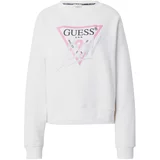 Guess Sweater majica roza / crna / bijela