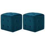  Noćni ormarići 2 kom plavi 30x30x30 cm od baršunaste tkanine | shoptok.hr