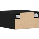  Zidni noćni ormarić Crni hrast 35x35x20 cm | shoptok.hr