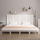  Stensko posteljno vzglavje belo 156x3x91,5 cm trdna borovina, (20737483) | Shoptok.si