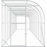 Kavez za piletinu uz zid Srebrna 600 x 150 x 215 cm | shoptok.hr