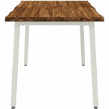  140 x 80 x 75 cm Čvrsto drvo akacije Prirodna i bijela | shoptok.hr