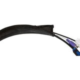 Logilink fleksibilna zaštita za kablove sa rajfešlusom 1m x 50mm crna | ePonuda.com
