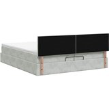  Podesivi krevet s madracem Svjetlosiva 200 x 200 cm Baršun | shoptok.hr