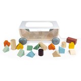 Janod Leseni voziček s kockami | Shoptok.si