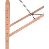 vidaXL Set sklopivog dvodijelnog masažnog stola 10 cm i stolca crni | shoptok.hr