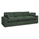 Bobochic Paris Zelena sedežna garnitura iz rebrastega žameta 250 cm Belair – | Shoptok.si