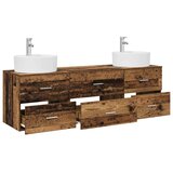  Set ormarića za kupaonicu 3 kom. Staro drvo 62 5 x 44 5 x 50 cm - Staro drvo | shoptok.hr