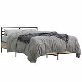  The Living Store Posteljni okvir sonoma hrast 140x200 cm inž. les in kovina - Posteljni Okvir, (21446302) | Shoptok.si