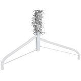  Tanka umjetna polovica božićnog drvca sa stalkom srebrna 210 cm | Eponuda.com
