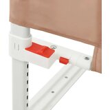  Sigurnosna ograda za dječji krevet smeđe-siva 90x25 cm tkanina | shoptok.hr