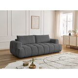 Bobochic Paris Temno siva raztegljiva/s prostorom za shranjevanje sedežna garnitura 251 cm Fuji – | Shoptok.si
