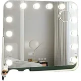 Ogledalo za ličenje, 14 LED luči, 10x povečavo, 360° rotacija, (5000202178)
