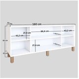 Hanah home Konzolni sto Natura 1600-69, 180x75x40 cm, Bijela | Eponuda.ba