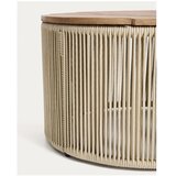 Kave Home Okrugao vrtni stolić za kavu s pločom stola od bagrema ø 60 cm Dandara – | shoptok.hr