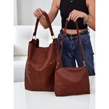 Resti Aurelia Grande Camel - Large A4 eco-leather bag, strap, zipper, stylish shopper | shoptok.hr