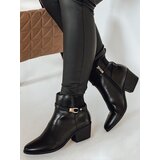 DStreet Botki damskie BLENESSON na lekkim obcasie czarne | Shoptok.si