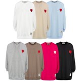 Pri Long oversize dress blouse with heart patch MARTA | shoptok.hr