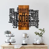 Zidna dekoracija Miješana kafa, 72x58x3 cm, Crna