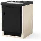 Tuozi Kitaway Modul - Plinski gorilnik PGF31G-1 s spodnjo blendo z vrati - 61 (črna/bela) | Shoptok.si