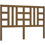  Posteljno vzglavje medeno rjavo 126x4x100 cm trdna borovina, (20647069) | Shoptok.si