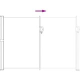  Retraktabilna bočna tende Pijesak 600 x 140 cm Poliester | shoptok.hr