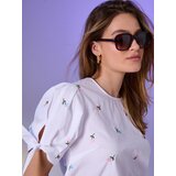 Sinsay Košulja-bluza s vezenim cvjetovima i pamukom | shoptok.hr