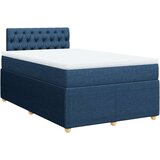vidaXL Krevet s oprugama i madracem plavi 120 x 190 cm od tkanine Cijene